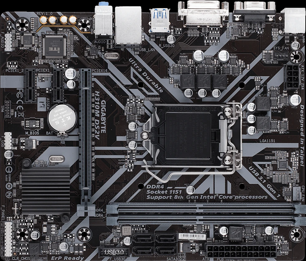 Mainboard Gigabyte H310M DS2V - LGA 1151 - NEW