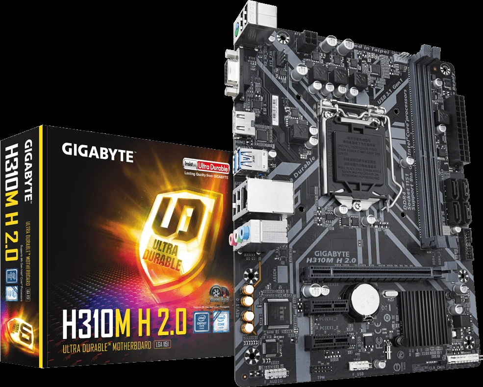 Mainboard Gigabyte H310M H 2.0 - LGA 1151 - NEW