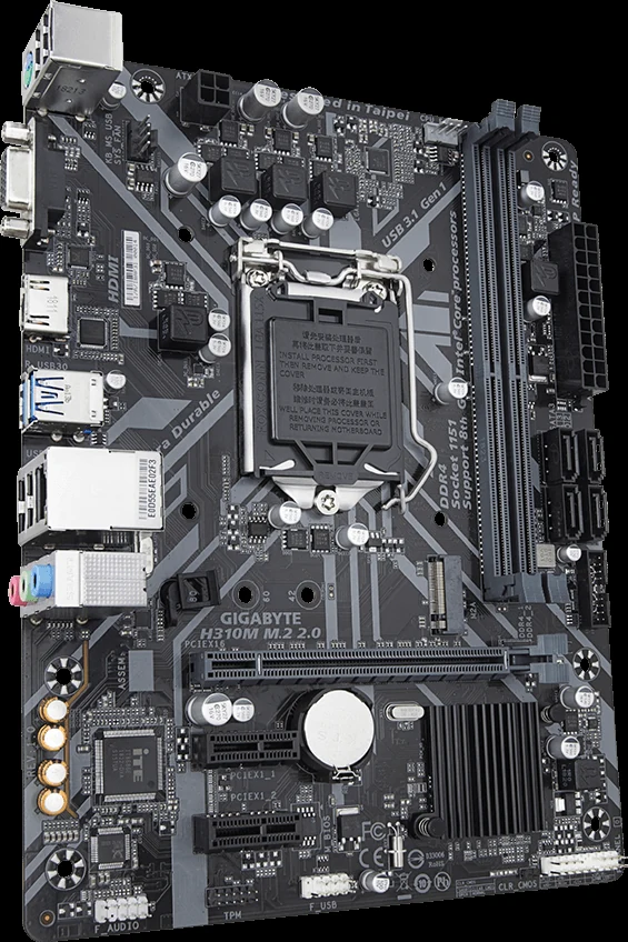 Mainboard Gigabyte H310M H 2.0 - LGA 1151 - NEW