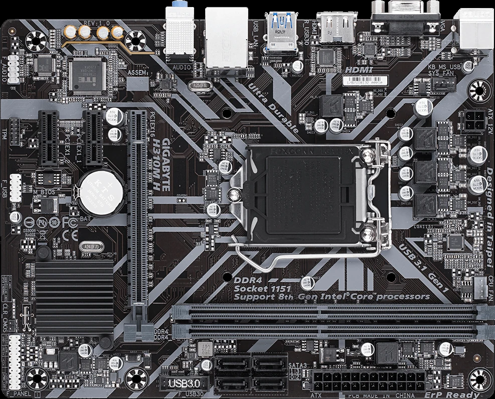 Mainboard Gigabyte H310M H - LGA 1151 - NEW