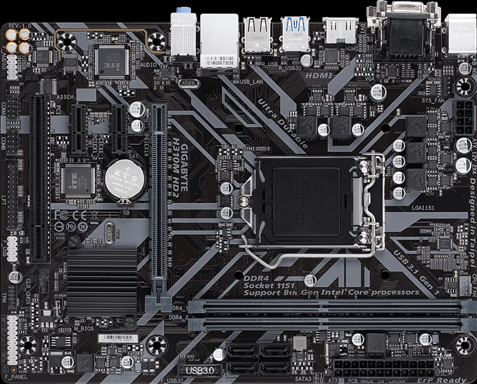 Mainboard Gigabyte H310M HD2 - LGA 1151 - NEW