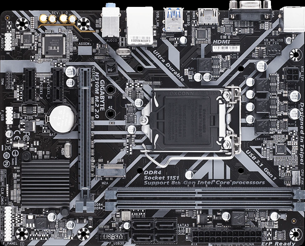 Mainboard Gigabyte H310M M.2 - LGA 1151 - NEW
