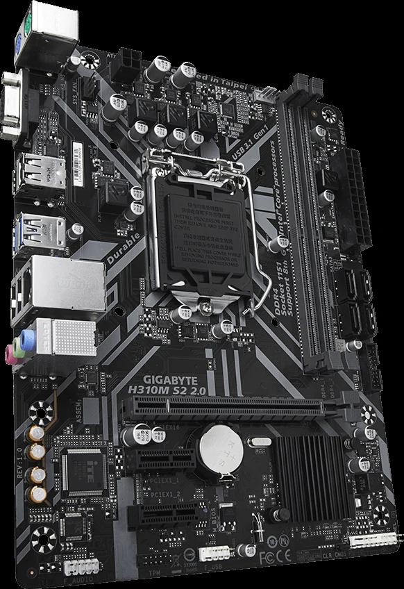 Mainboard Gigabyte H310M S2 2.0 - LGA 1151 - NEW