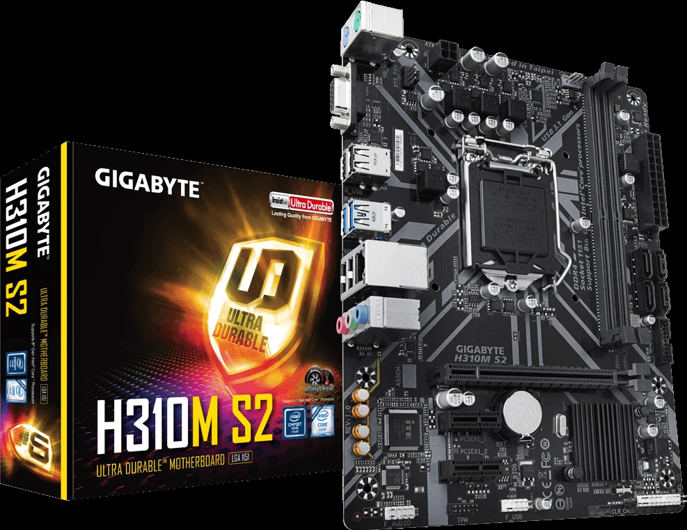 Mainboard Gigabyte H310M S2 - LGA 1151 - NEW