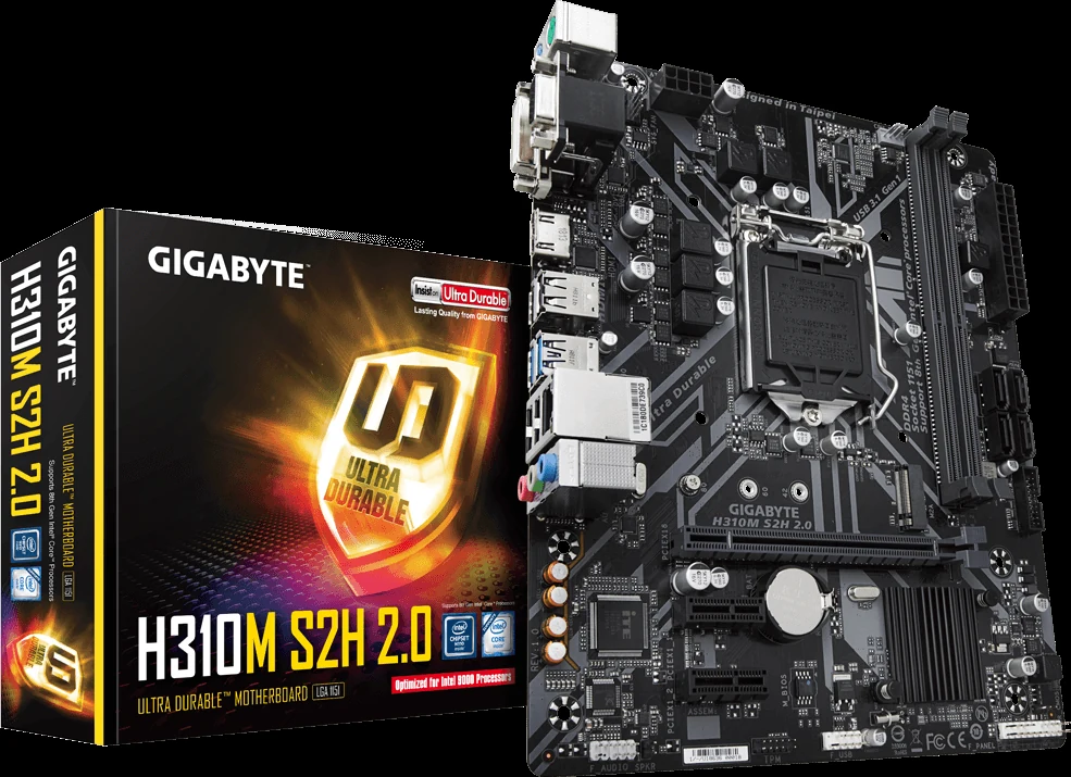 Mainboard Gigabyte H310M S2H 2.0 - LGA 1151 - NEW
