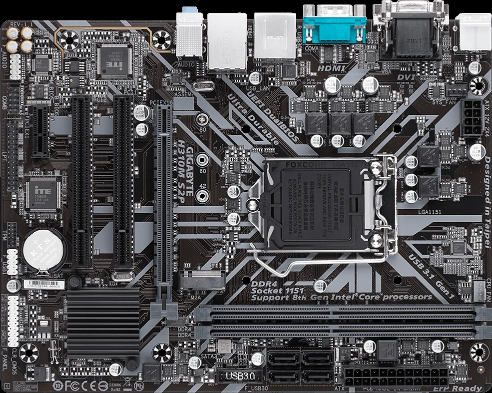 Mainboard Gigabyte H310M S2P - LGA 1151 - NEW