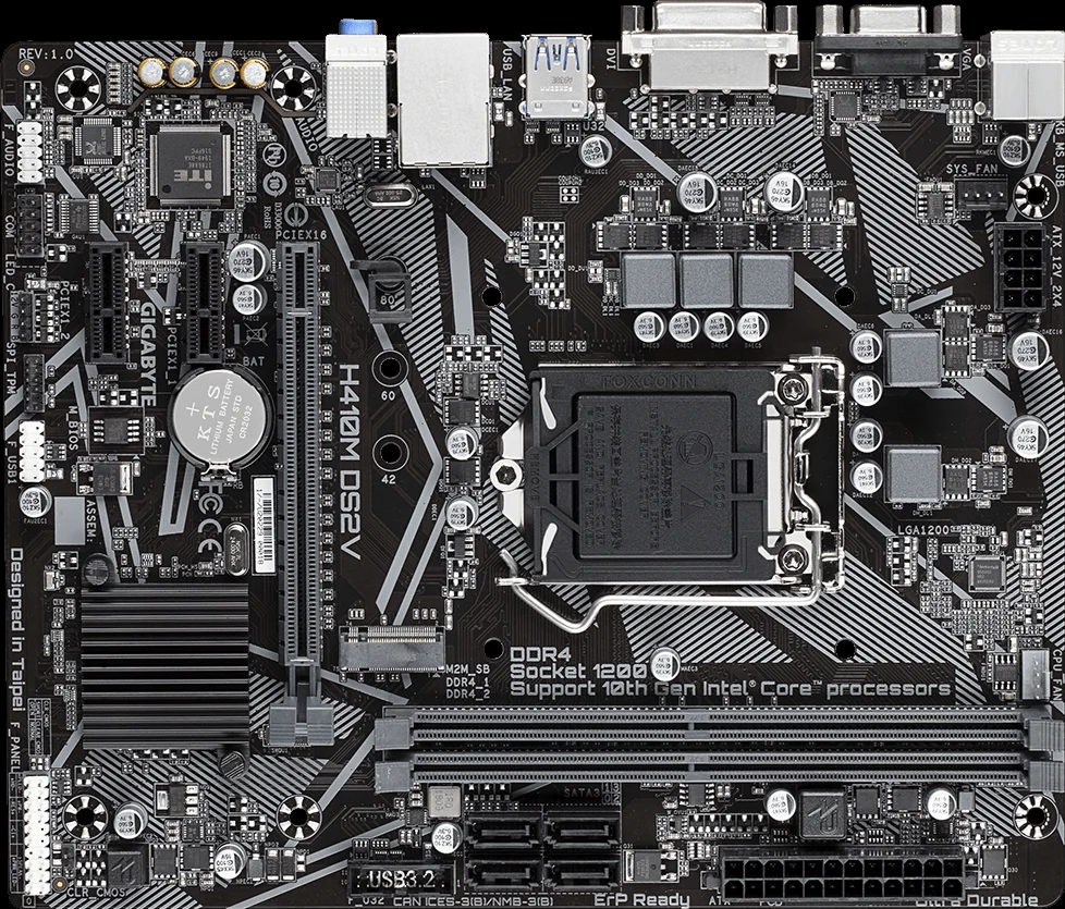 Mainboard Gigabyte H410M DS2 - LGA 1200 - NEW