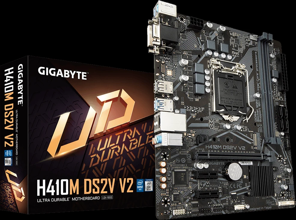 Mainboard Gigabyte H410M DS2V V2 - LGA 1200 - NEW