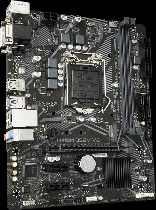Mainboard Gigabyte H410M DS2V V2 - LGA 1200 - NEW