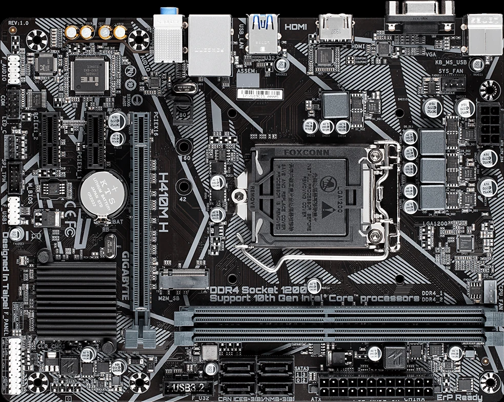 Mainboard Gigabyte H410M H - LGA 1200 - NEW
