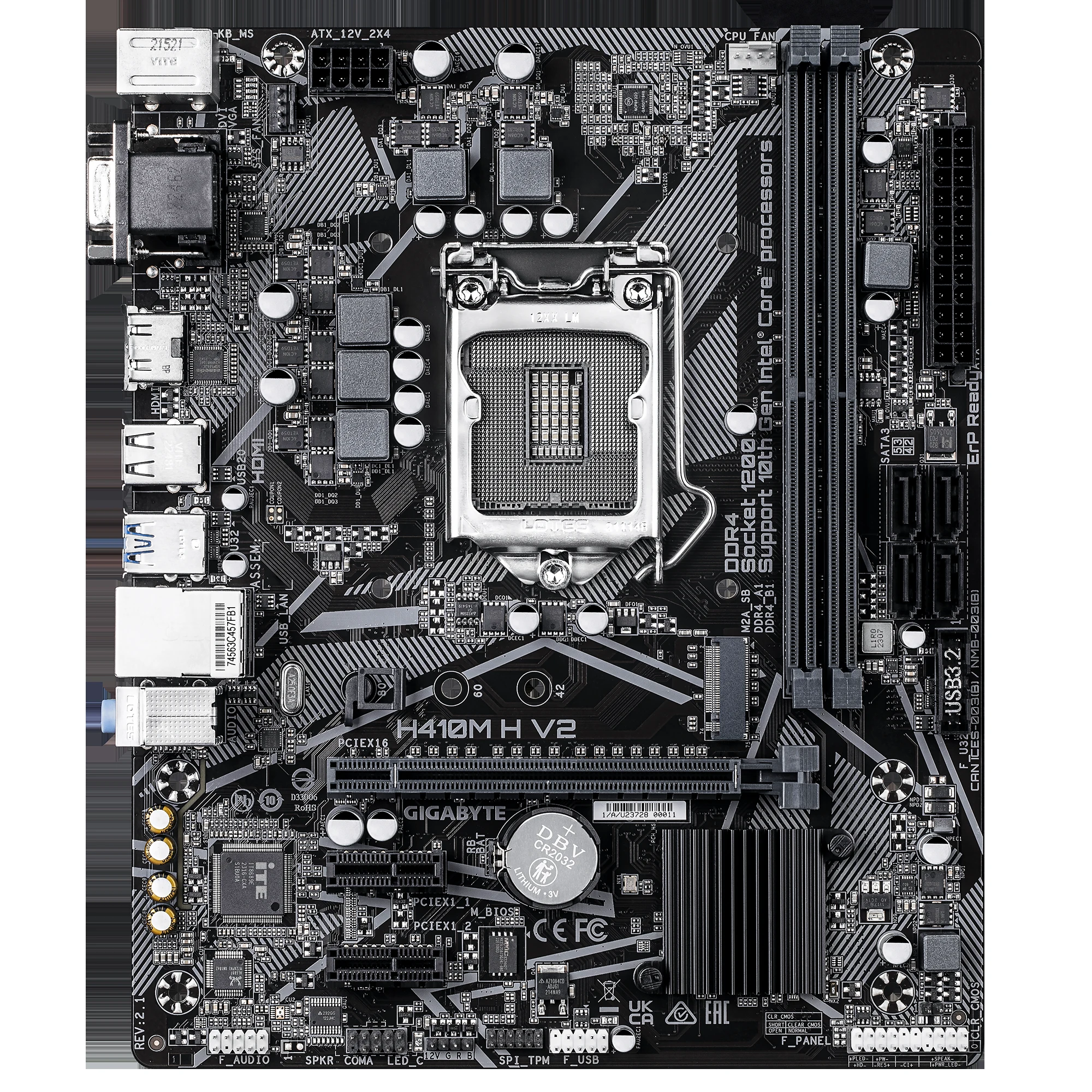 Mainboard Gigabyte H410M H V2 - LGA 1200 - NEW