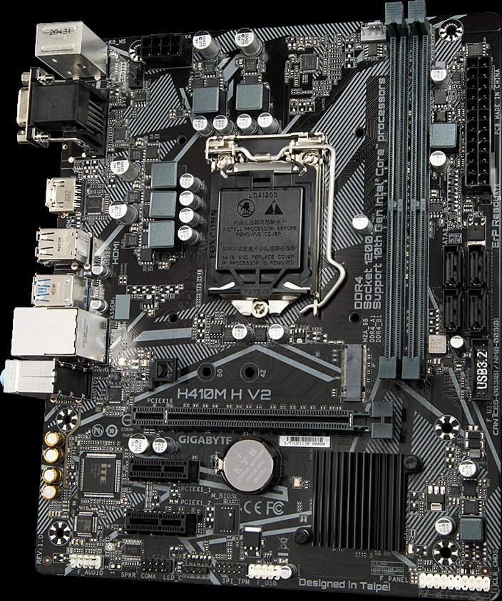 Mainboard Gigabyte H410M H V2 - LGA 1200 - NEW