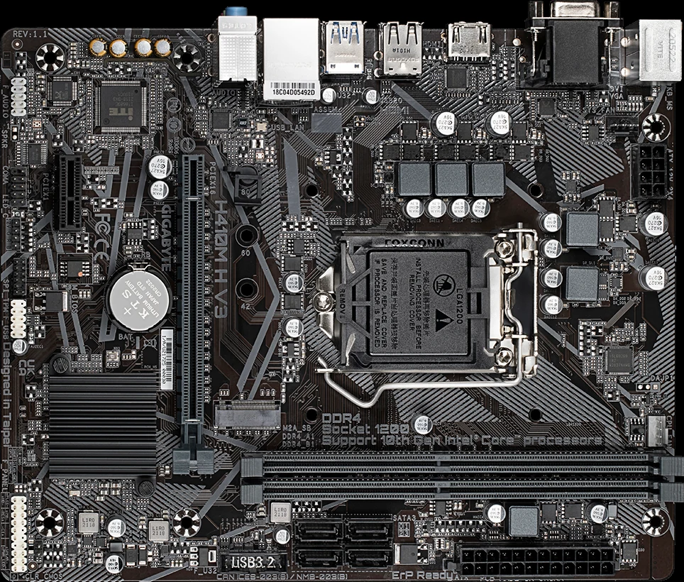 Mainboard Gigabyte H410M H V3 - LGA 1200 - NEW