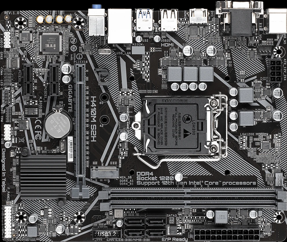 Mainboard Gigabyte H410M S2H - LGA 1200 - NEW