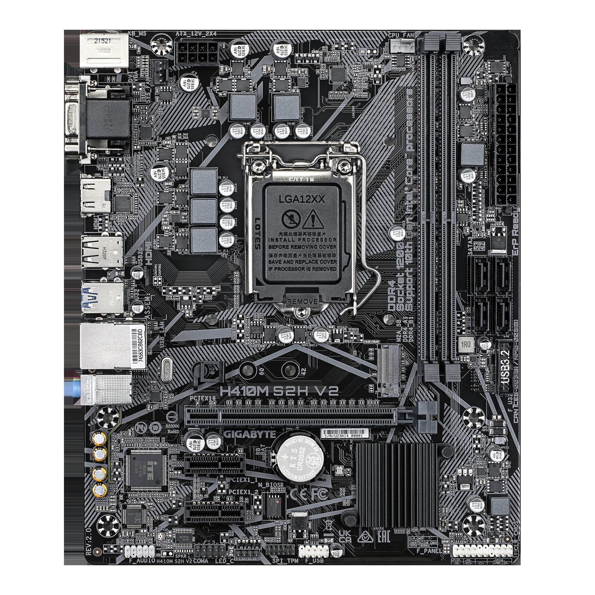 Mainboard Gigabyte H410M S2H V2 - LGA 1200 - NEW