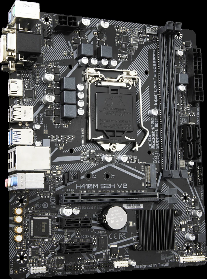 Mainboard Gigabyte H410M S2H V2 - LGA 1200 - NEW