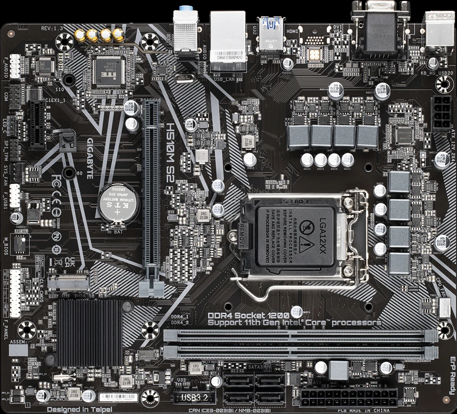 Mainboard Gigabyte H510M S2 - LGA 1200 - NEW