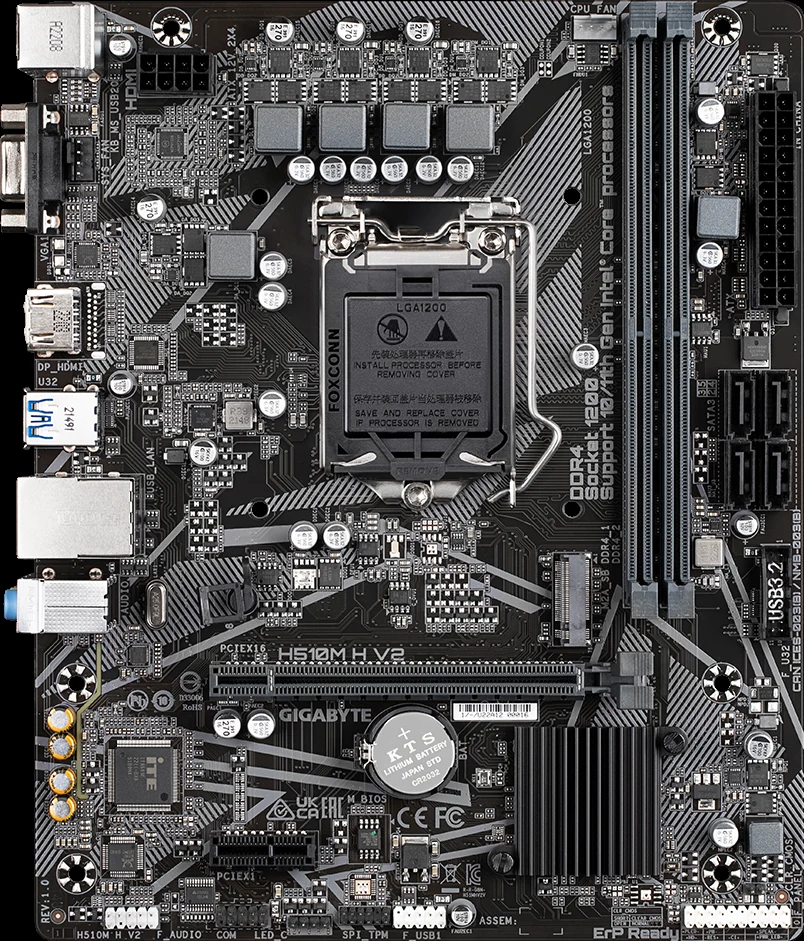 Mainboard Gigabyte H510M S2H V2 - LGA 1200 - NEW