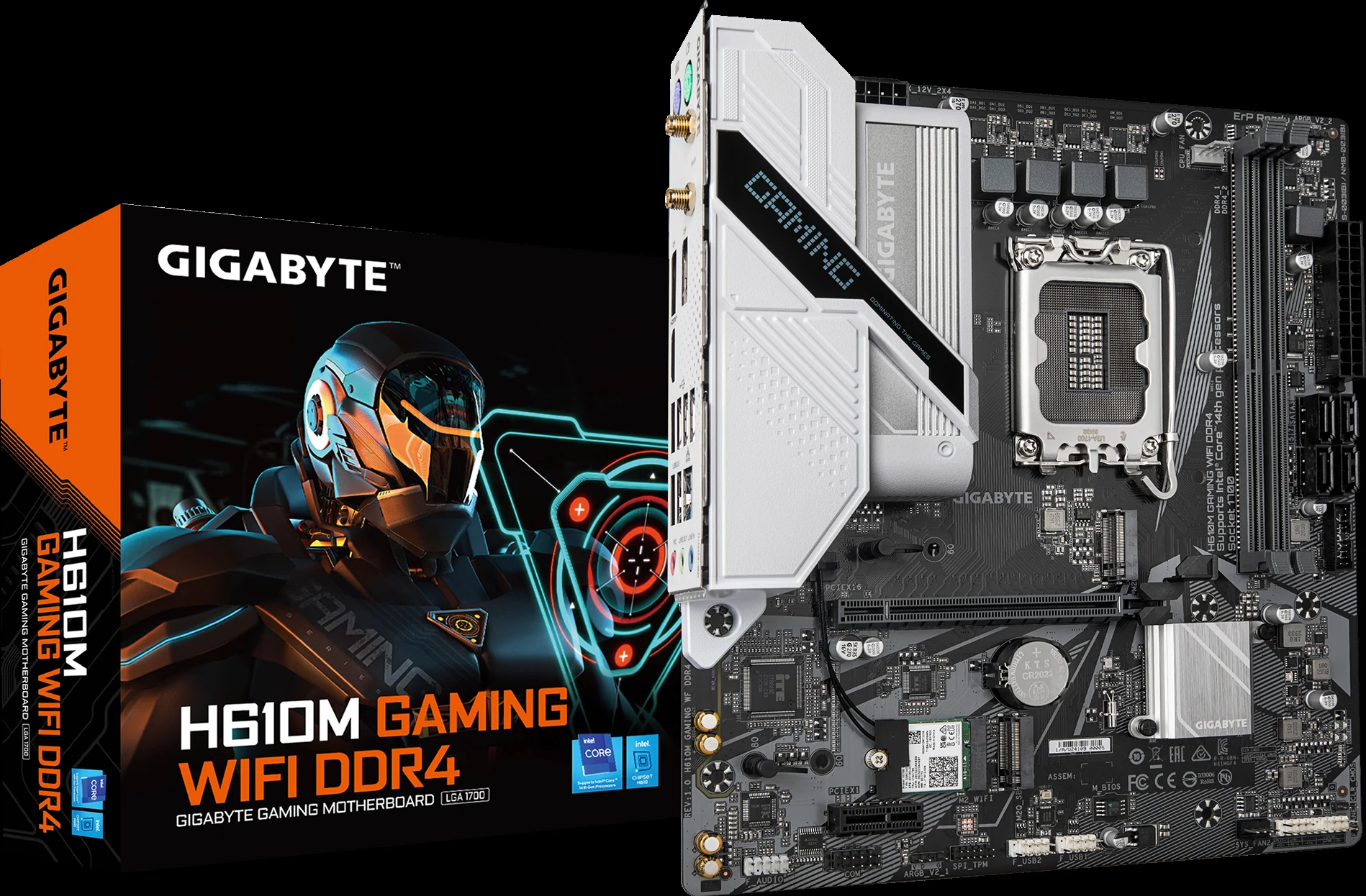 Mainboard Gigabyte H610M GAMING WIFI DDR4 - 2 Khe Ram DDR4 - LGA 1700 - NEW