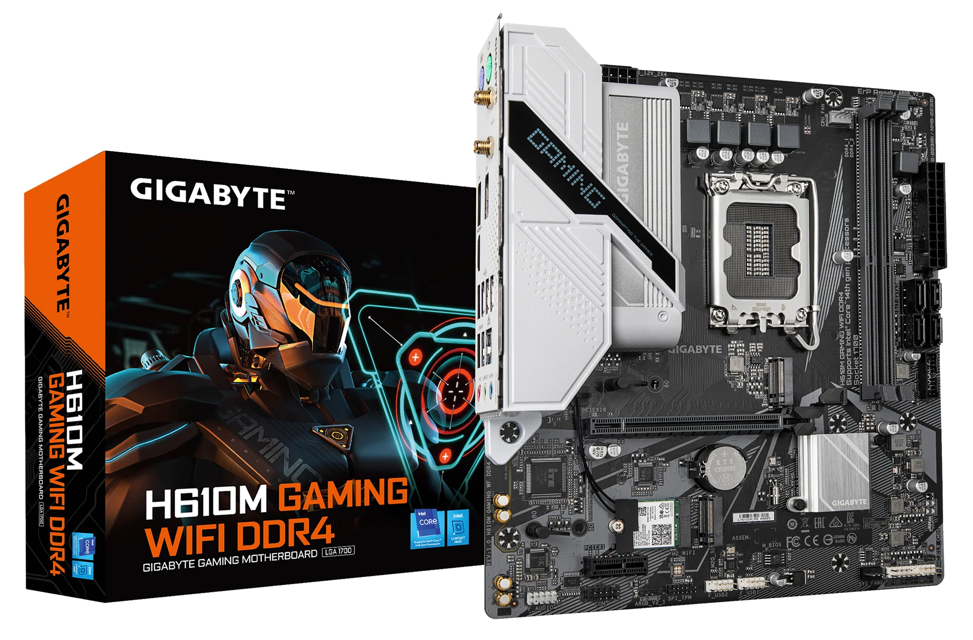Mainboard Gigabyte H610M GAMING WIFI DDR4 - 2 Khe Ram DDR4 - LGA 1700 - NEW