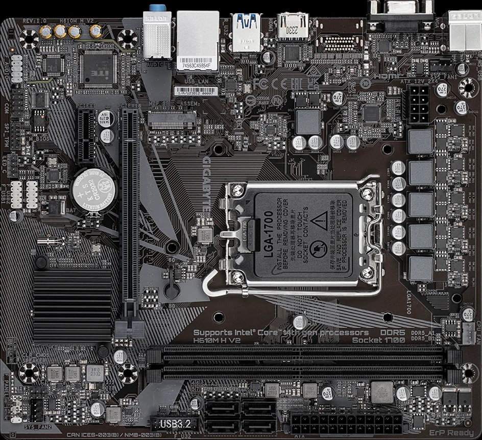 Mainboard Gigabyte H610M H DDR4 - 2 Khe Ram DDR4 - LGA 1700 - NEW