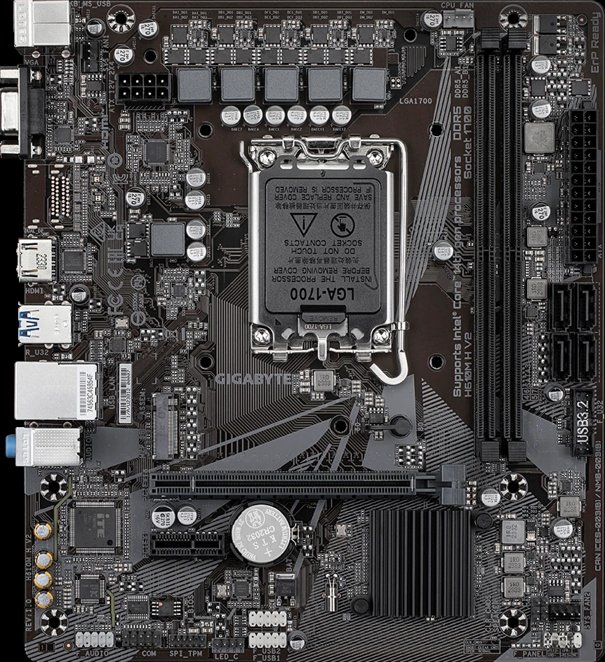 Mainboard Gigabyte H610M H V2 DDR4 - 2 Khe Ram DDR4 - LGA 1700 - NEW