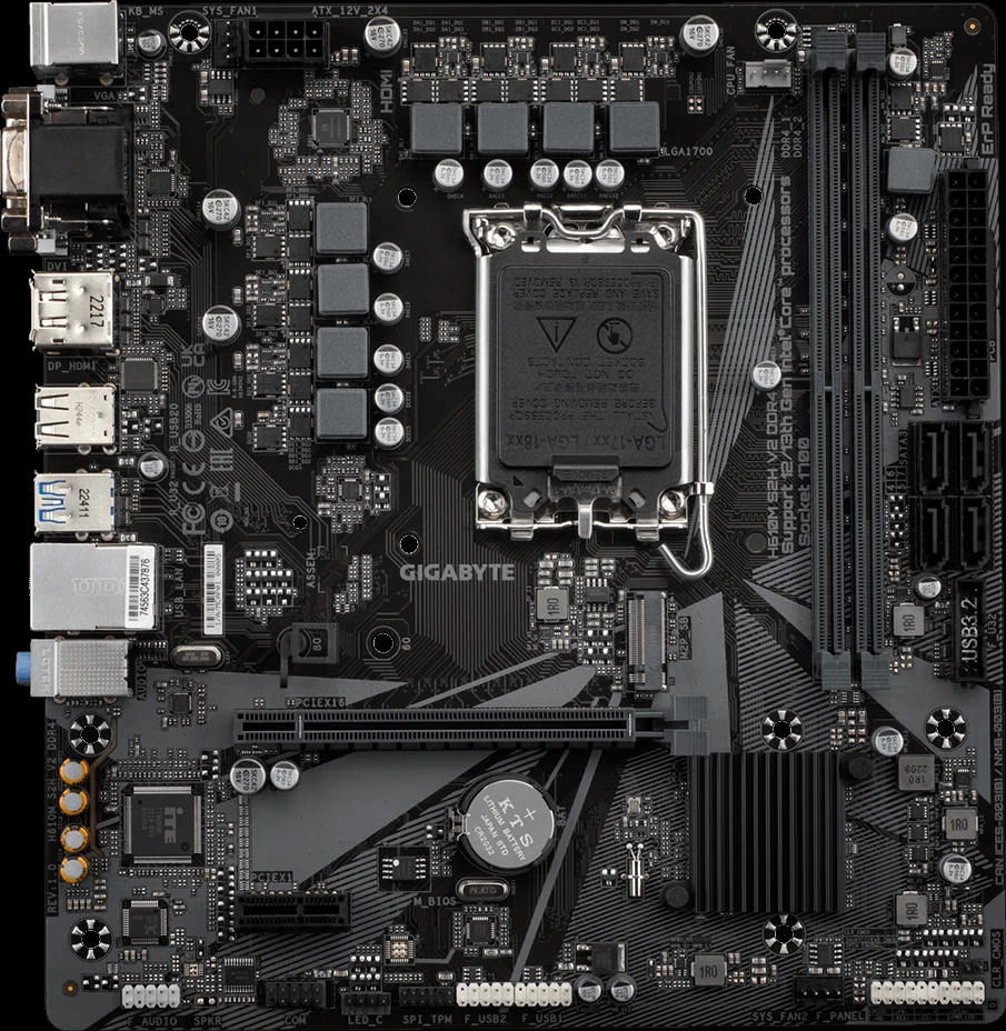 Mainboard Gigabyte H610M S2H V2 DDR4 - 2 Khe Ram DDR4 - LGA 1700 - NEW