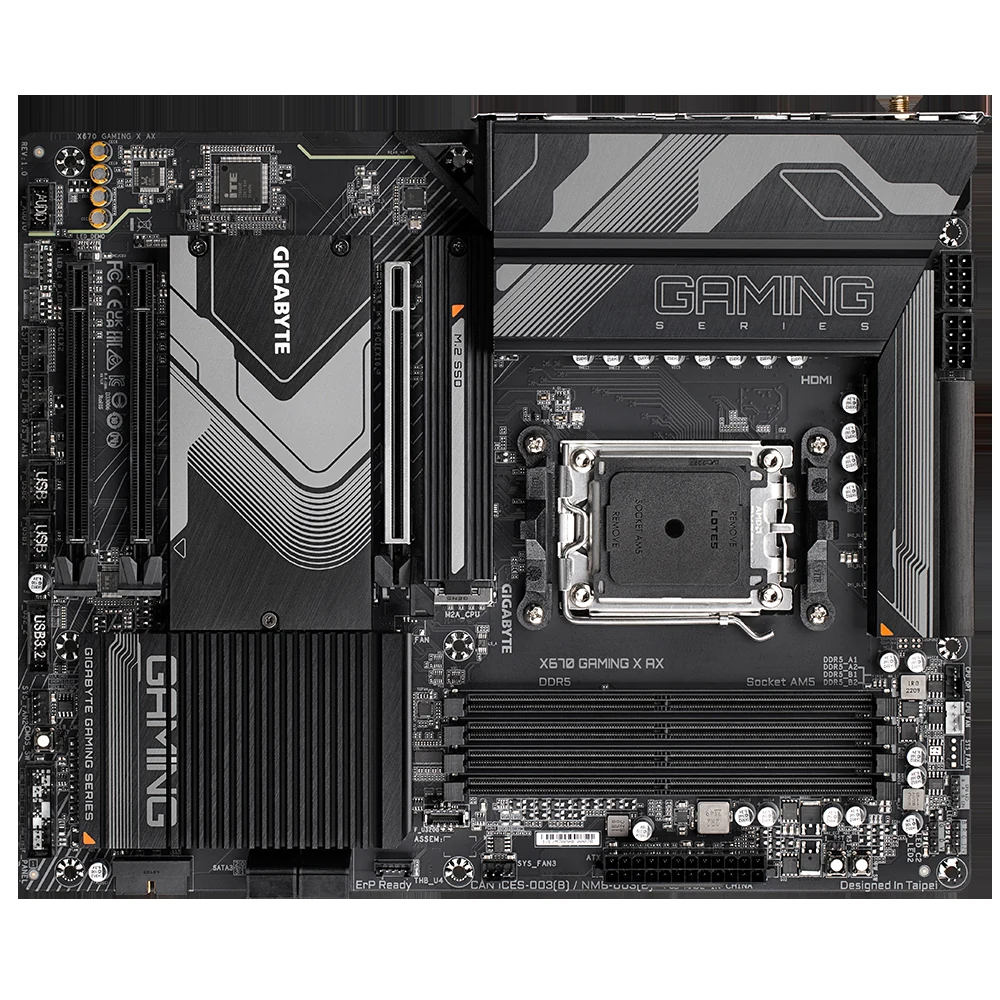Mainboard Gigabyte X670 GAMING X AX - 4 Khe RAM DDR5 - AM5 - NEW