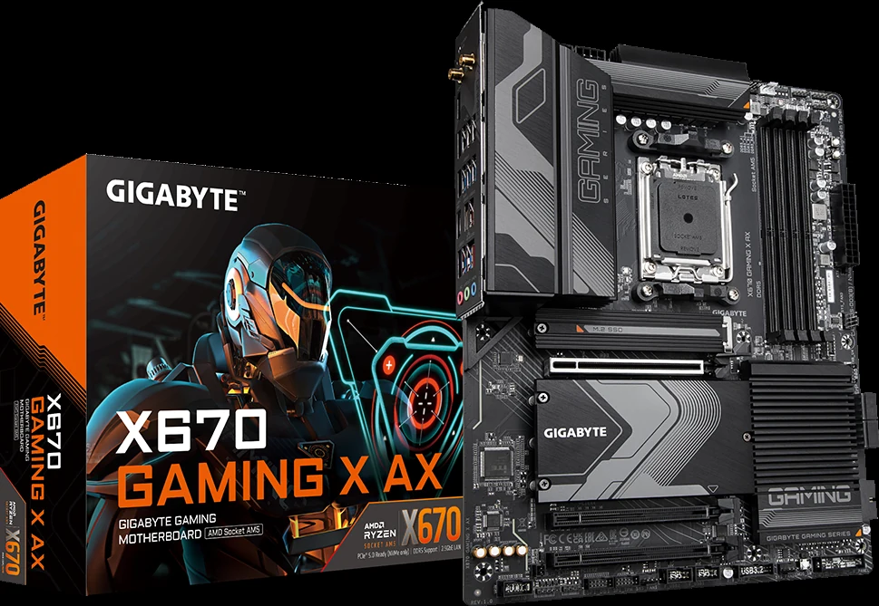 Mainboard Gigabyte X670 GAMING X AX - 4 Khe RAM DDR5 - AM5 - NEW