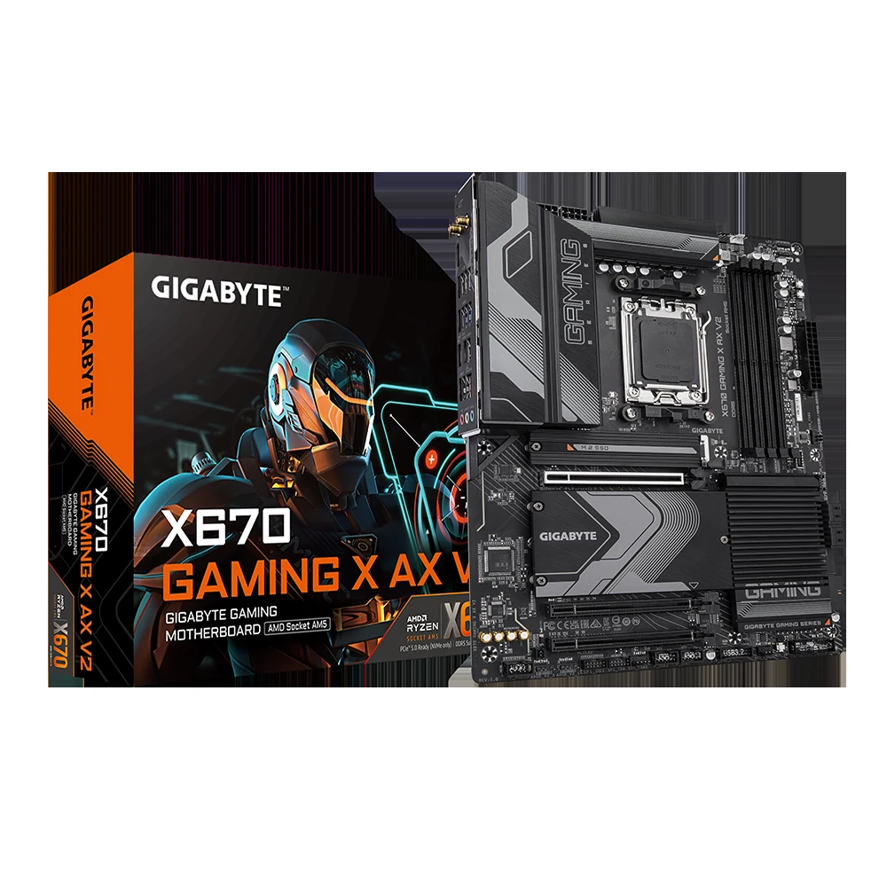 Mainboard Gigabyte X670 GAMING X AX V2 - 4 Khe RAM DDR5 - AM5 - NEW