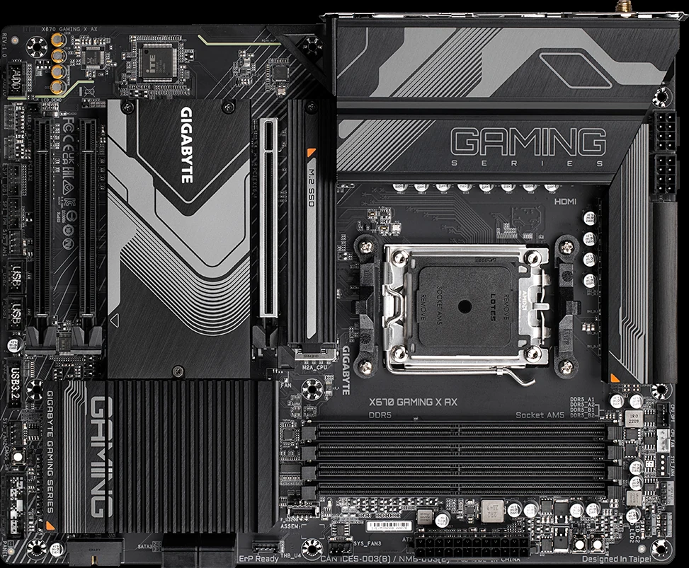 Mainboard Gigabyte X670 GAMING X AX V2 - 4 Khe RAM DDR5 - AM5 - NEW