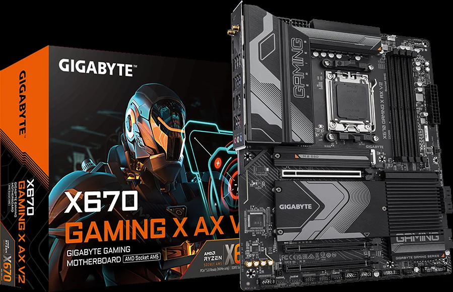 Mainboard Gigabyte X670 GAMING X AX V2 - 4 Khe RAM DDR5 - AM5 - NEW