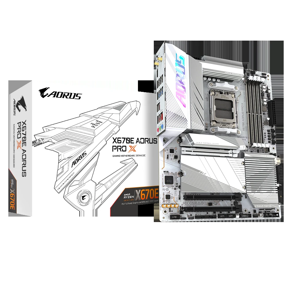 Mainboard Gigabyte X670E AORUS PRO X - 4 Khe RAM DDR5 - AM5 - NEW