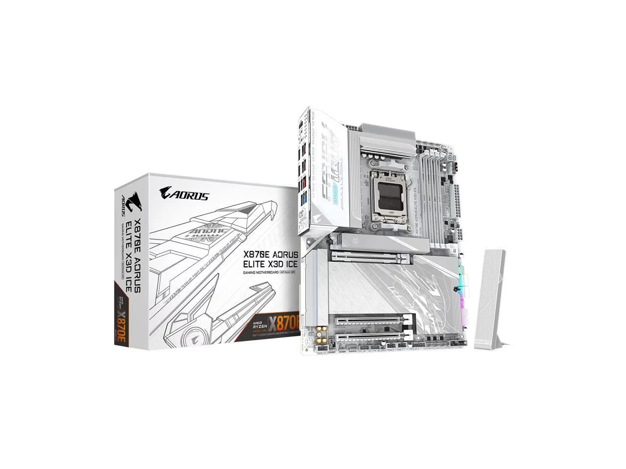 Mainboard Gigabyte X870 AORUS ELITE X3D - 4 Khe RAM DDR5 - AM5 - NEW