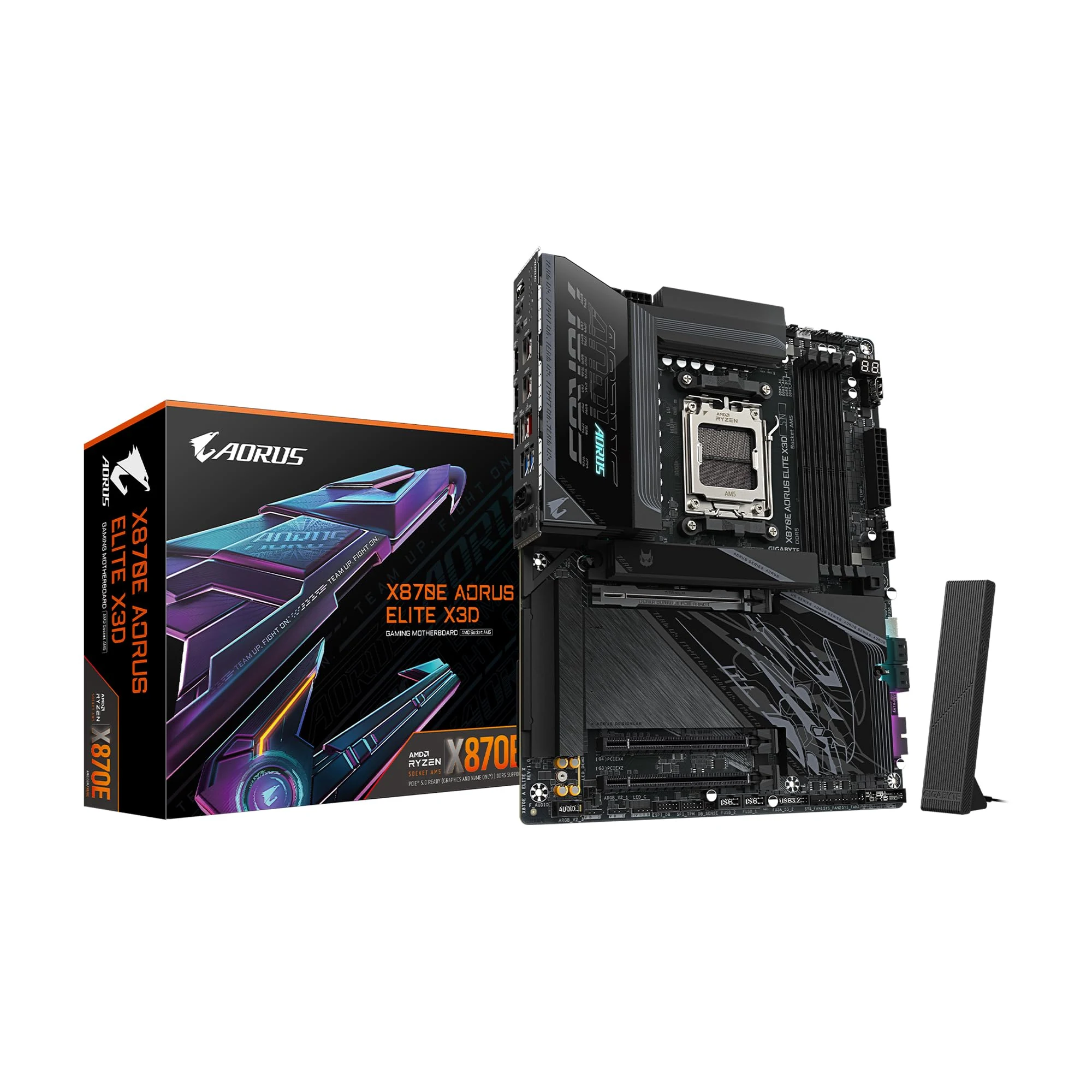 Mainboard Gigabyte X870 AORUS ELITE X3D - 4 Khe RAM DDR5 - AM5 - NEW