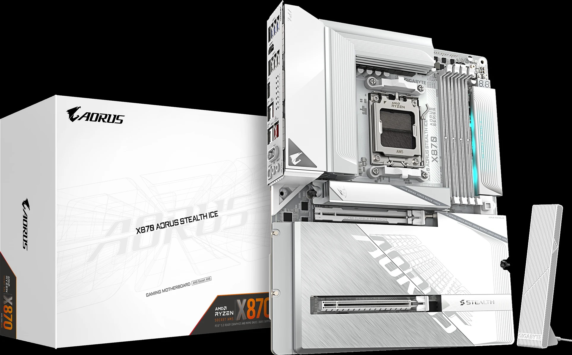 Mainboard Gigabyte X870 AORUS STEALTH - 4 Khe RAM DDR5 - AM5 - NEW