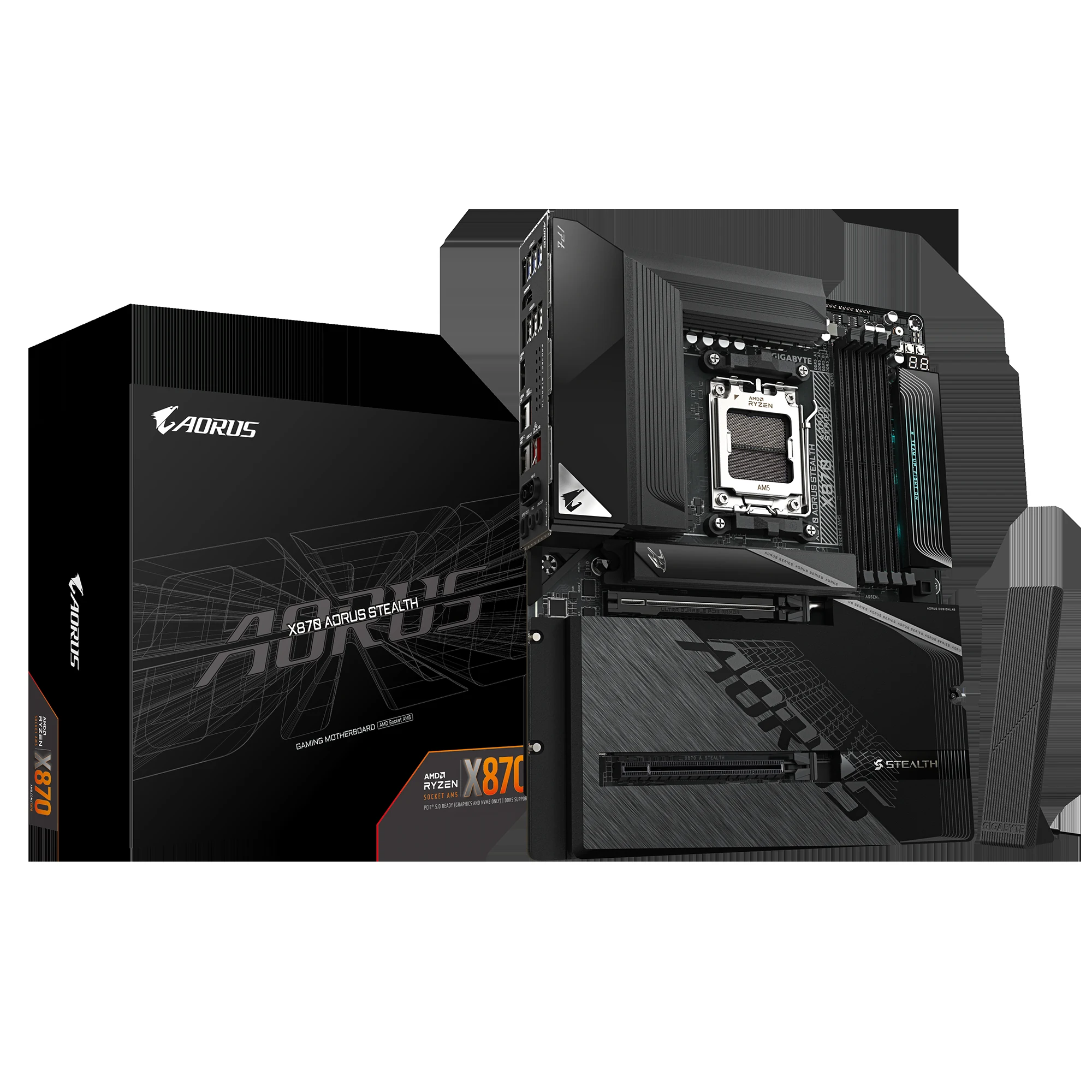 Mainboard Gigabyte X870 AORUS STEALTH - 4 Khe RAM DDR5 - AM5 - NEW