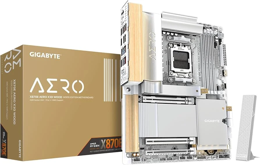 Mainboard Gigabyte X870E AERO X3D WOOD - 4 Khe RAM DDR5 - AM5 - NEW