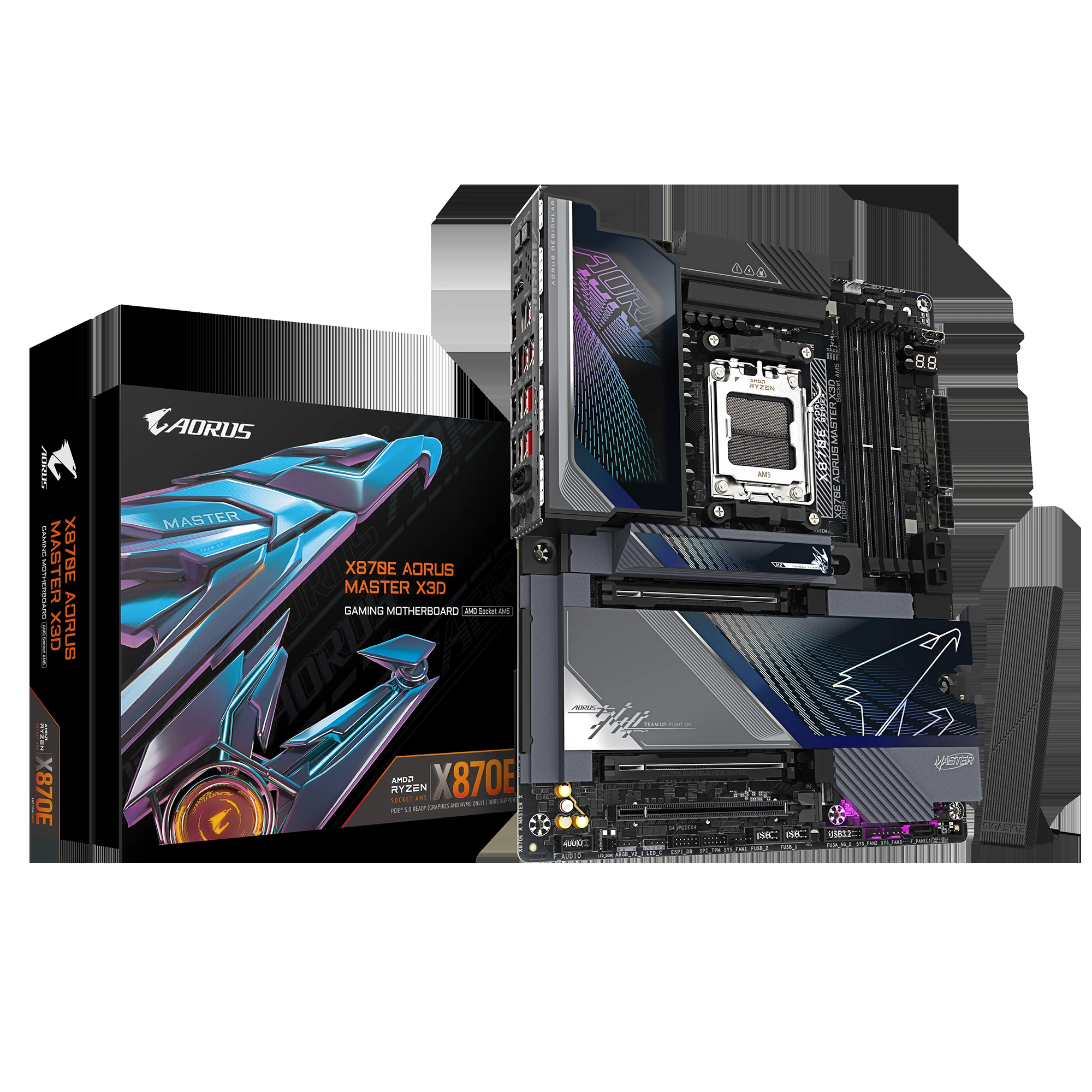 Mainboard Gigabyte X870E AORUS MASTER X3D ICE - 4 Khe RAM DDR5 - AM5 - NEW