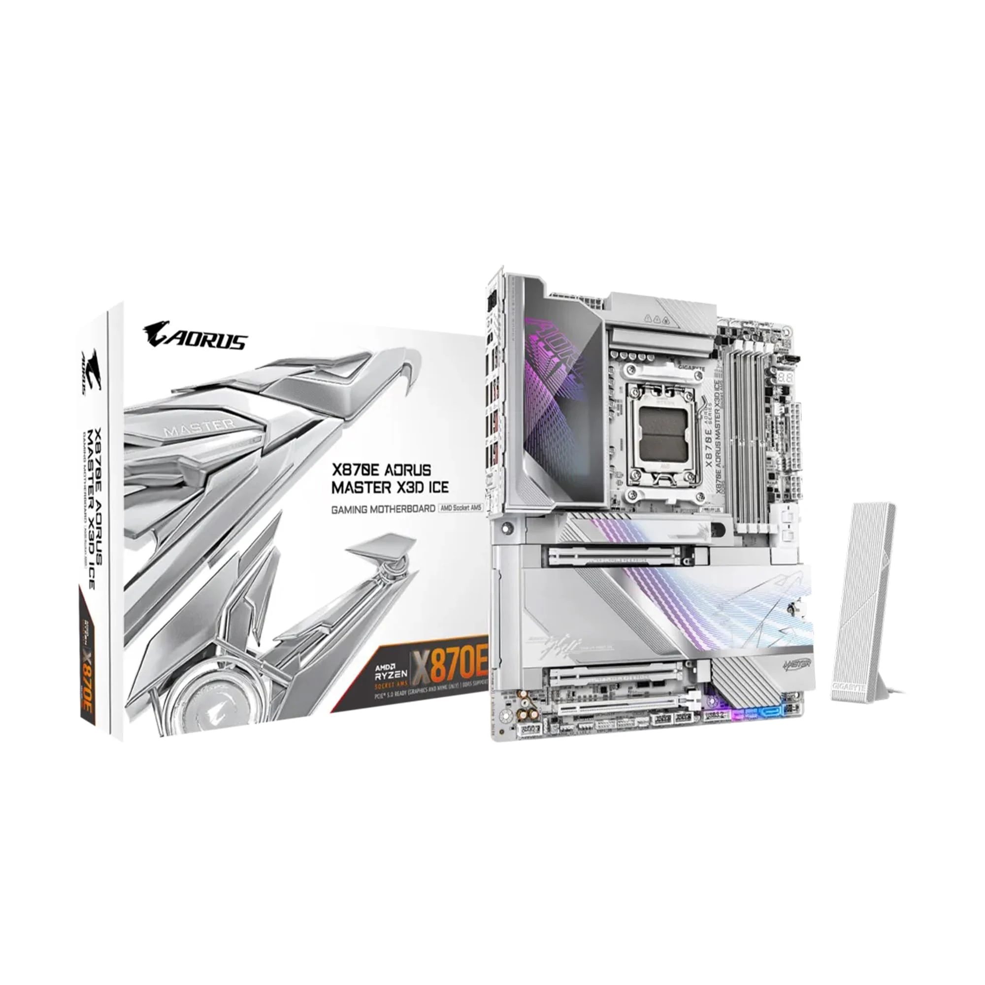 Mainboard Gigabyte X870E AORUS MASTER X3D ICE - 4 Khe RAM DDR5 - AM5 - NEW