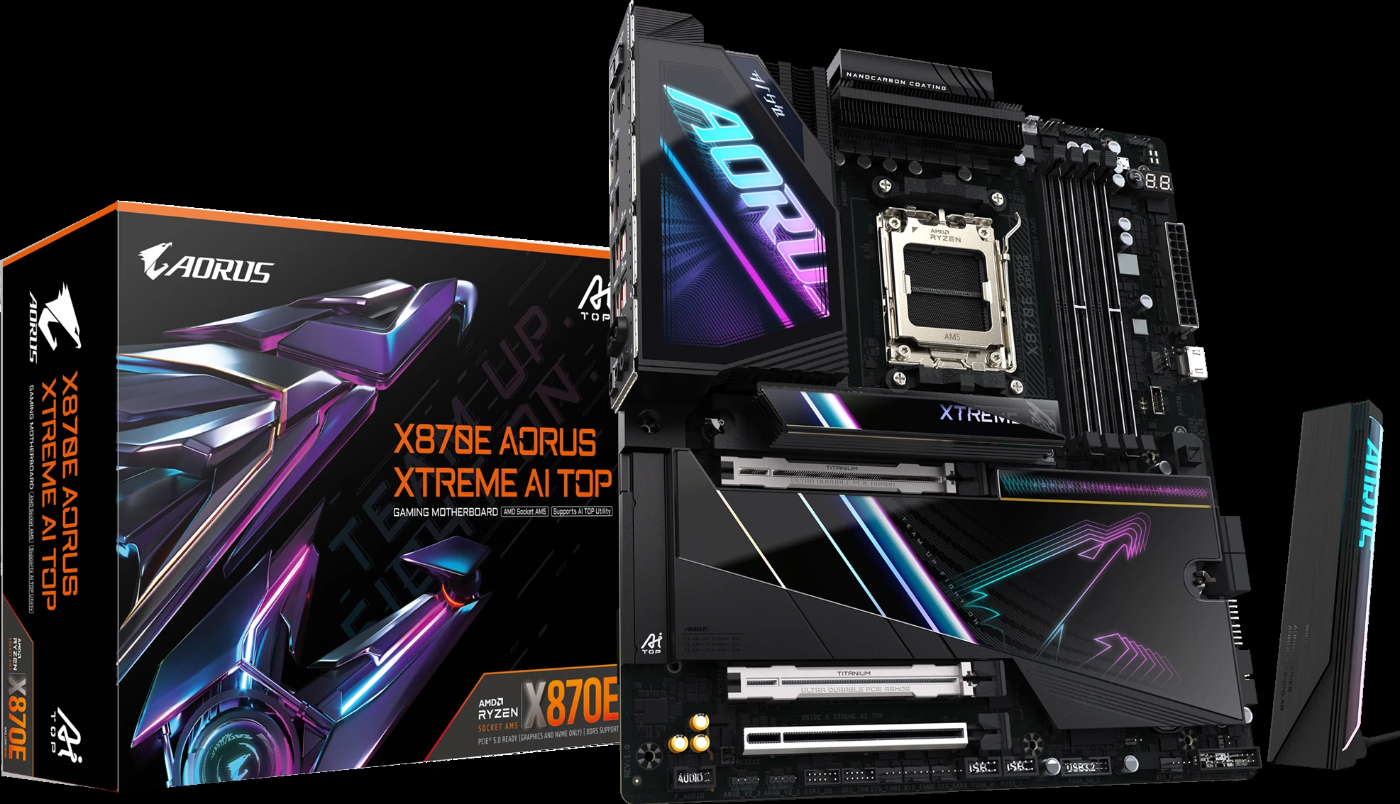 Mainboard Gigabyte X870E AORUS XTREME X3D AI TOP - 4 Khe RAM DDR5 - AM5 - NEW