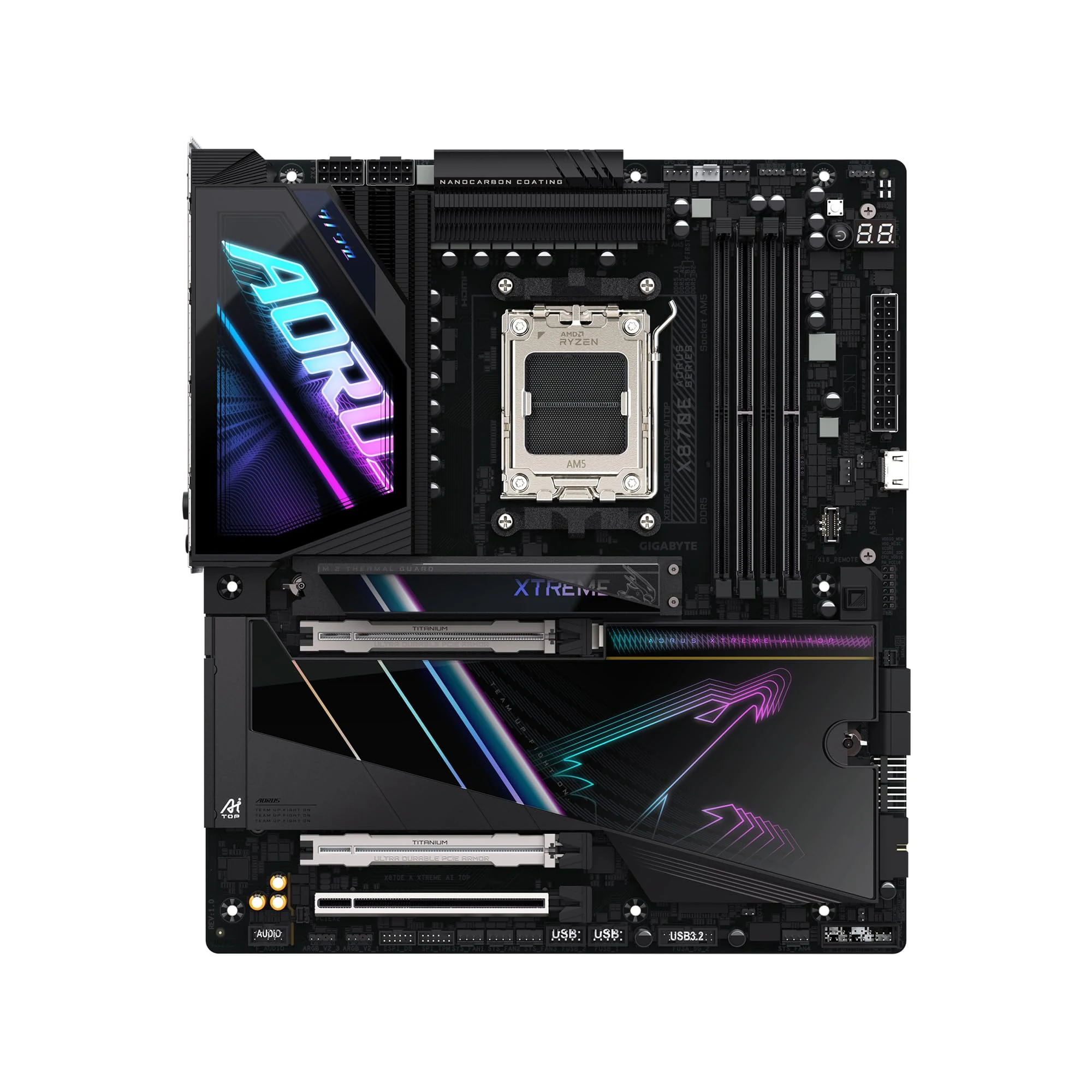 Mainboard Gigabyte X870E AORUS XTREME X3D AI TOP - 4 Khe RAM DDR5 - AM5 - NEW
