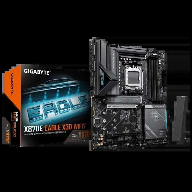 Mainboard Gigabyte X870E EAGLE X3D WIFI7 - 4 Khe RAM DDR5 - AM5 - NEW