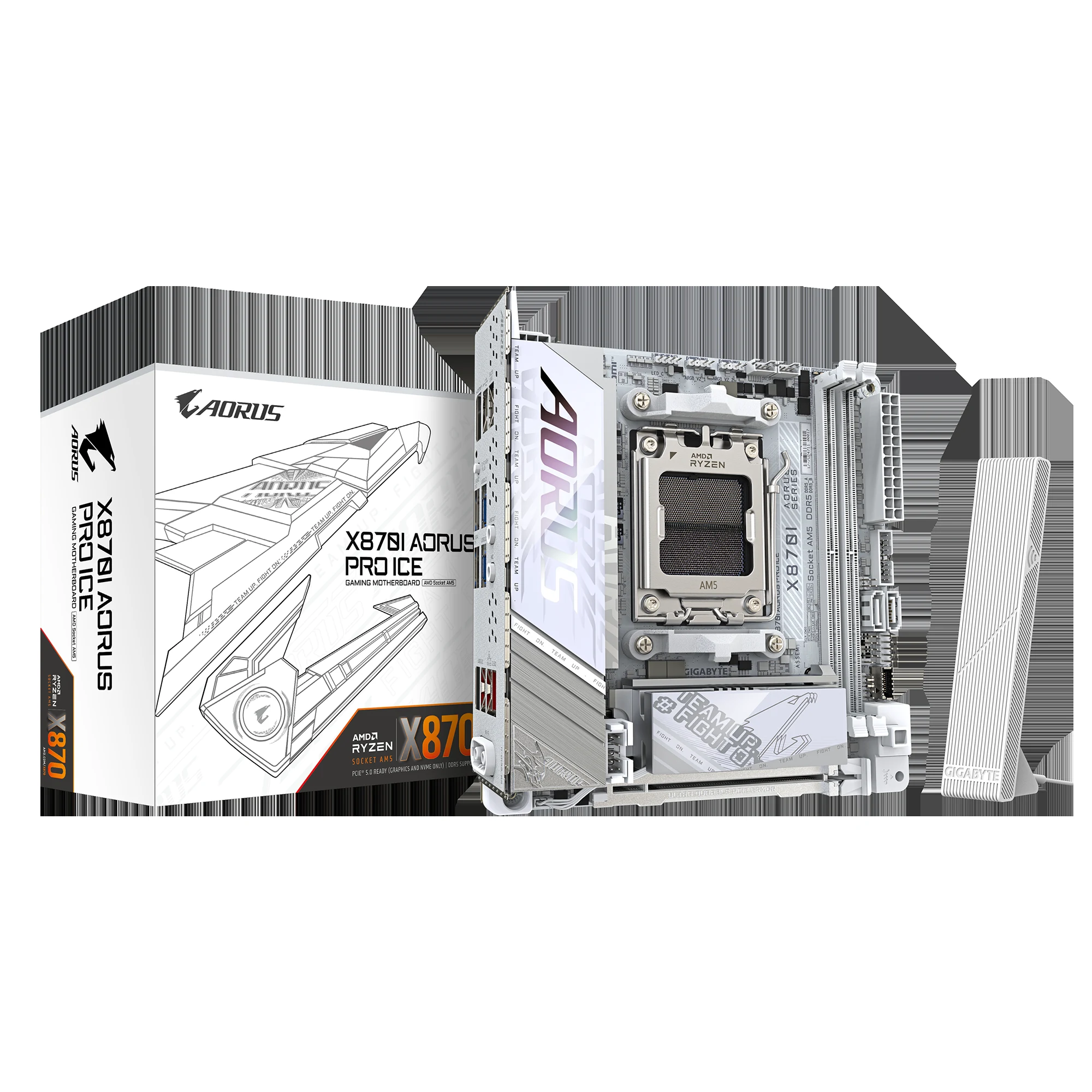 Mainboard Gigabyte X870I AORUS PRO ICE - 2 Khe RAM DDR5 - AM5 - NEW