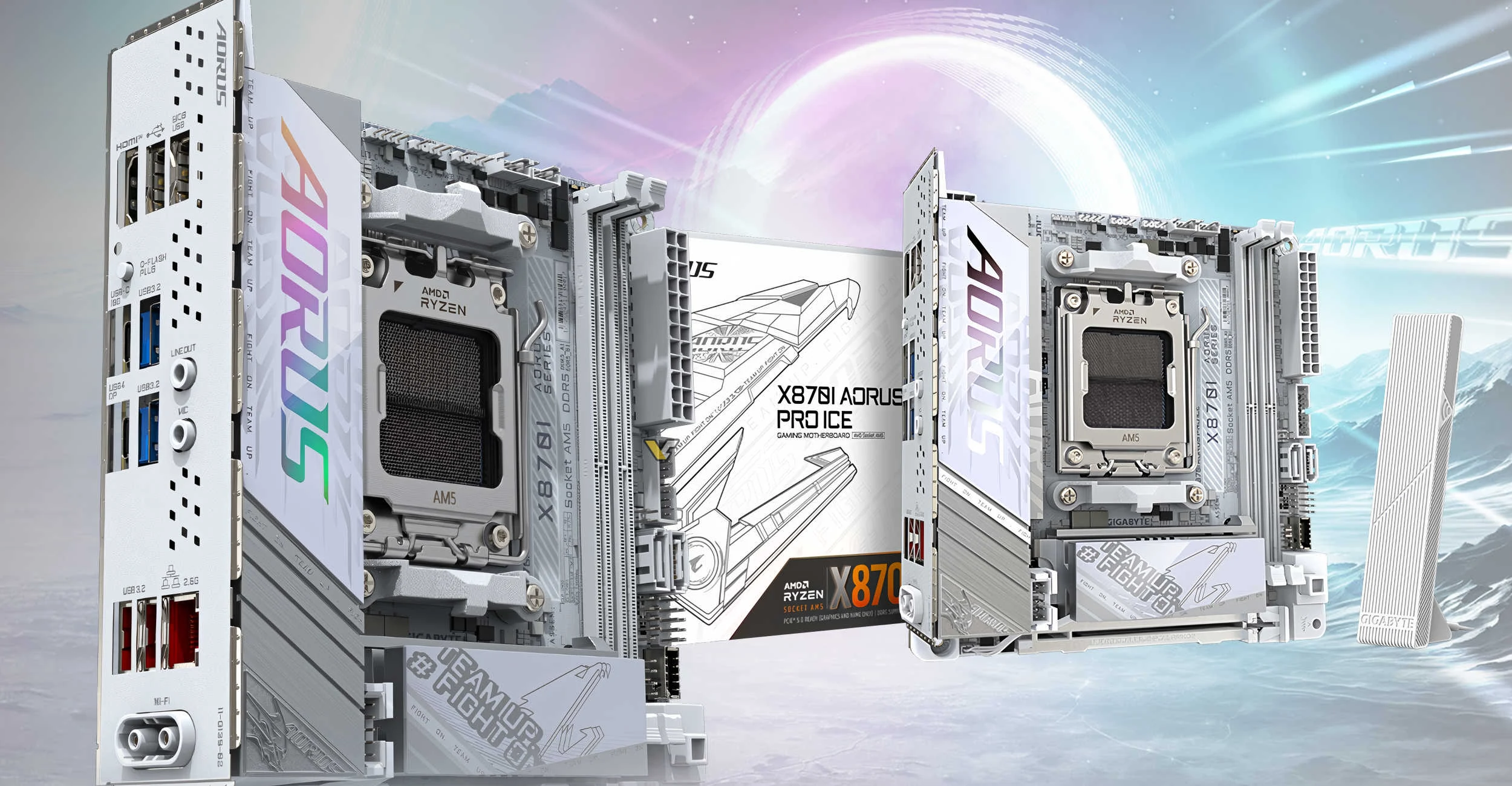 Mainboard Gigabyte X870I AORUS PRO ICE - 2 Khe RAM DDR5 - AM5 - NEW