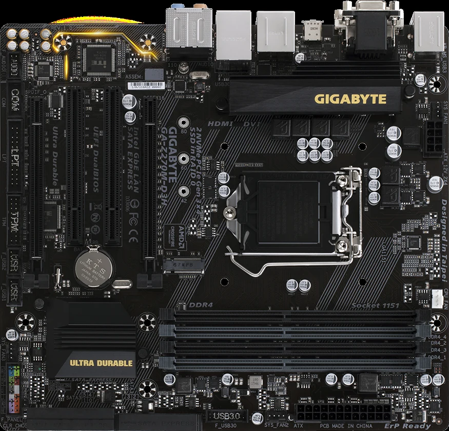 Mainboard Gigabyte Z270M-D3H - LGA 1151 - NEW