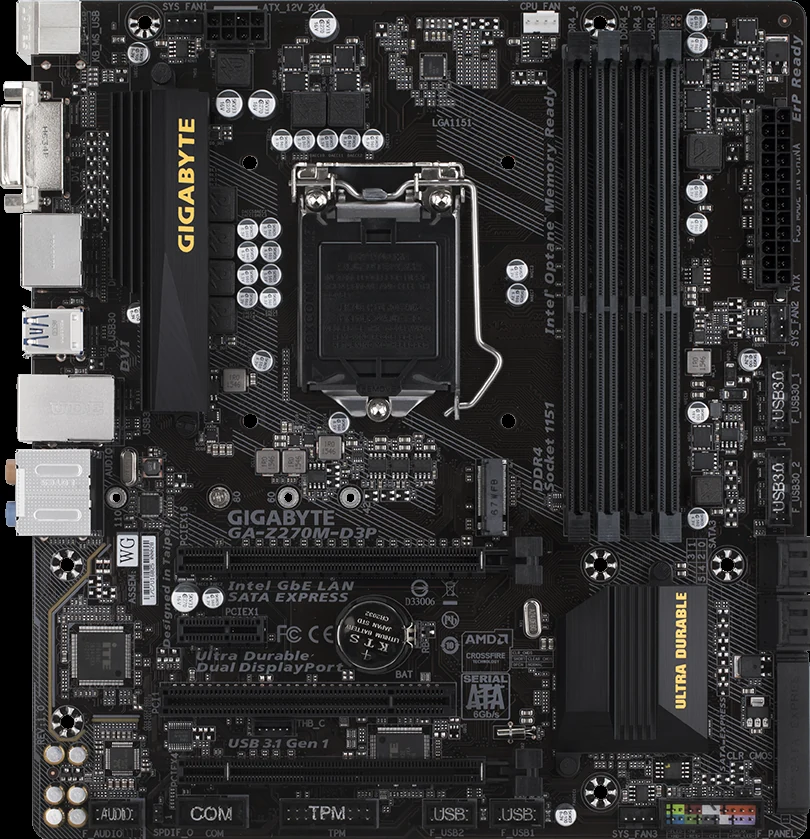 Mainboard Gigabyte Z270M-D3P - LGA 1151 - NEW
