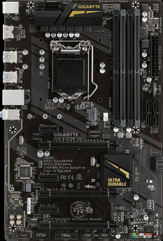 Mainboard Gigabyte Z270M-D3P - LGA 1151 - NEW