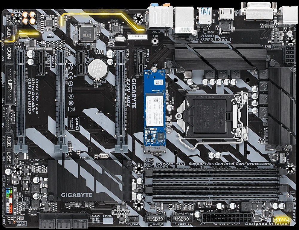 Mainboard Gigabyte Z370 D3 - LGA 1151 - NEW