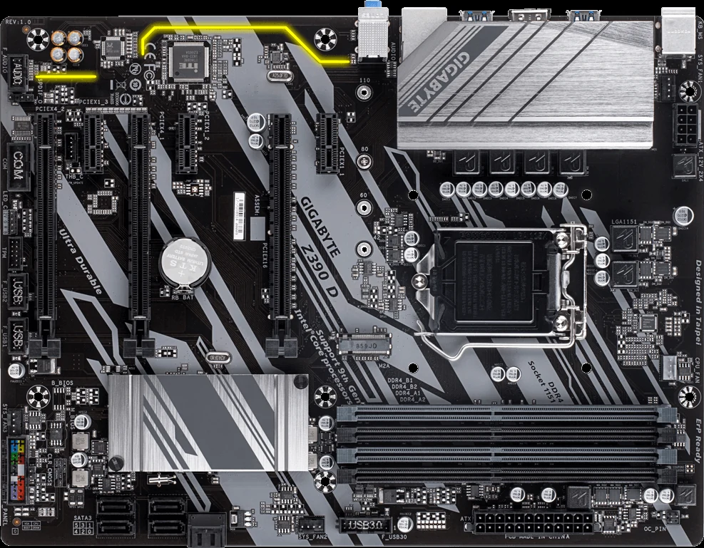 Mainboard Gigabyte Z390 D - LGA 1151 - NEW
